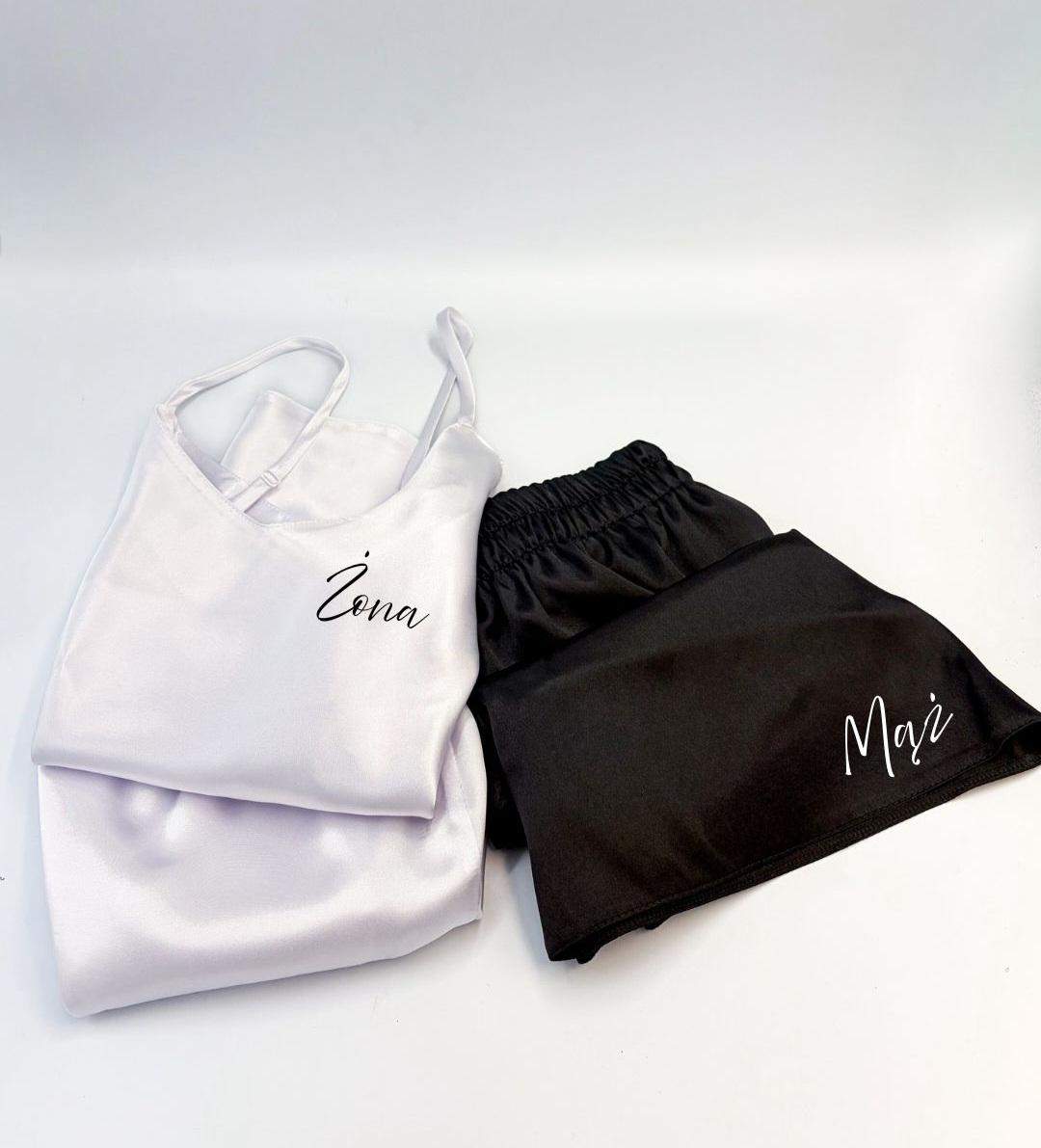 Satynowy komplet dla par