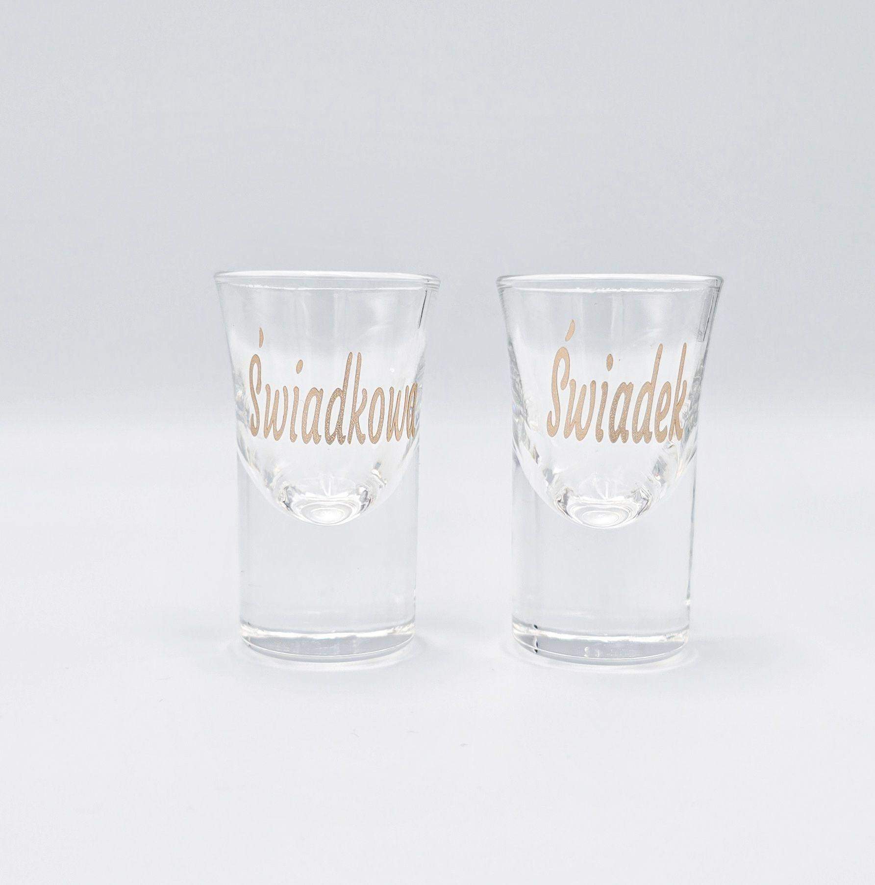 Kieliszki oszukane 2 szt. Świadkowa Świadek