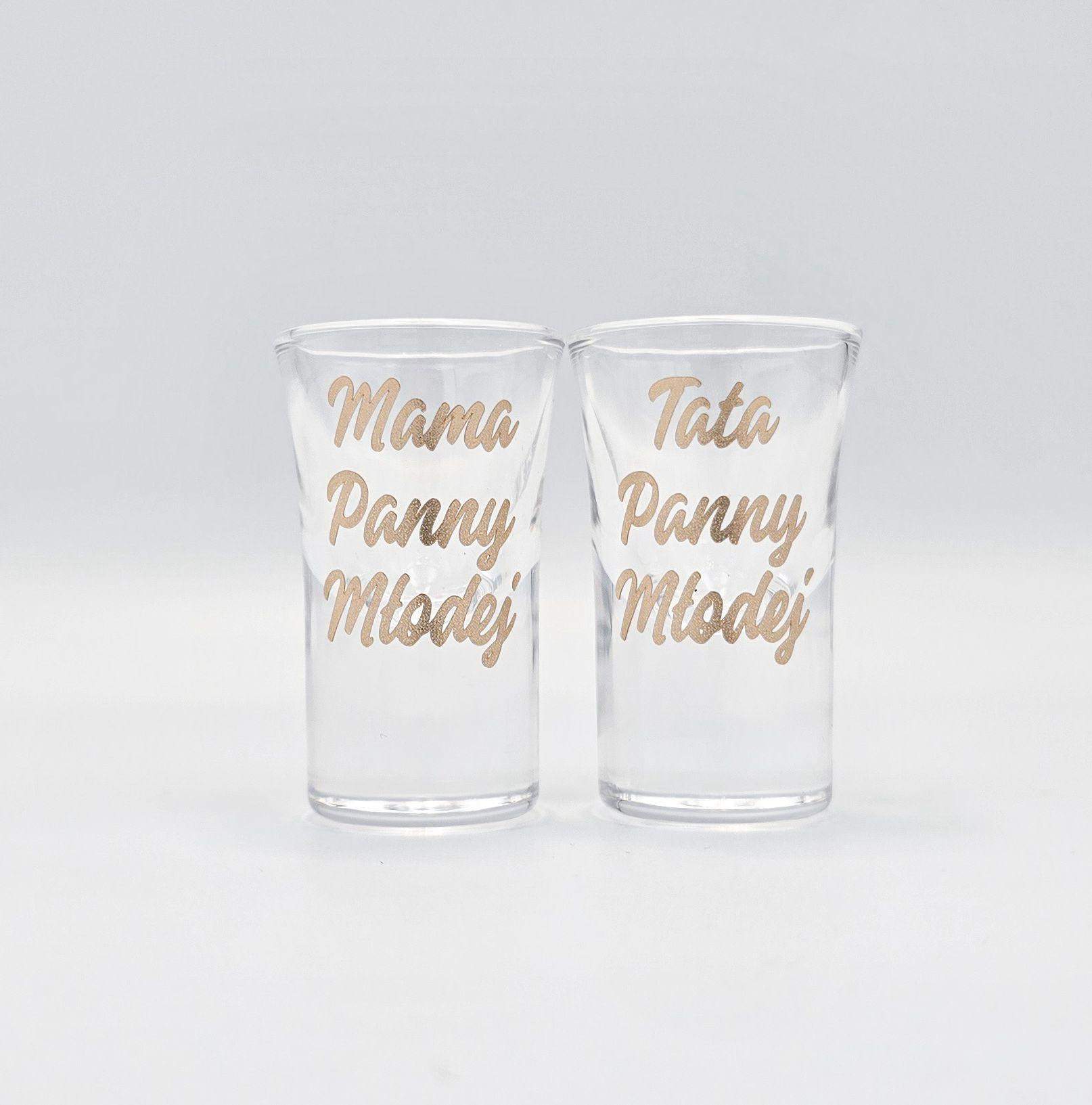 Kieliszki oszukane 2 szt. dla rodziców