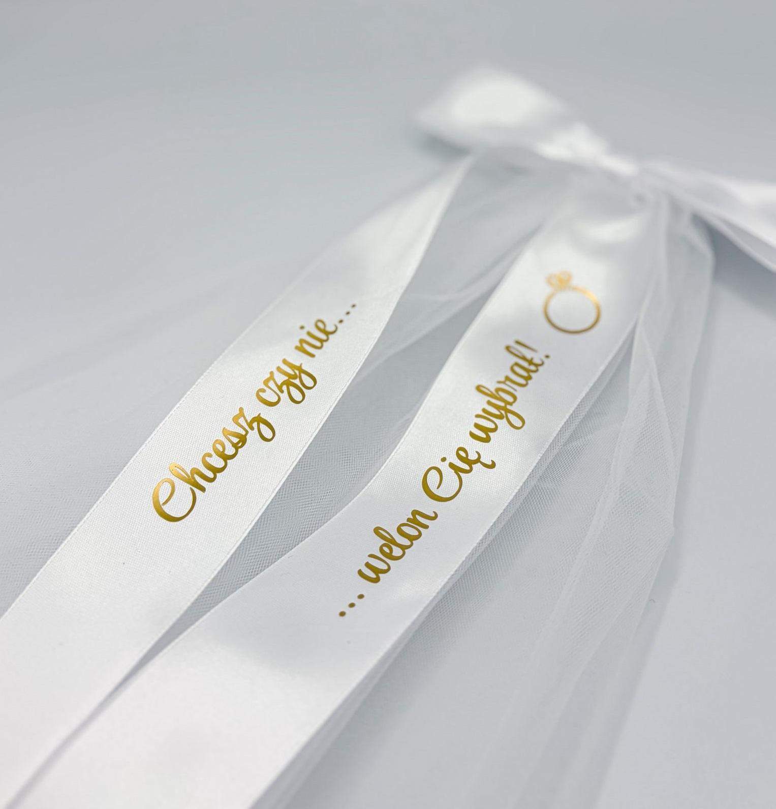 Welon do włosów na oczepiny